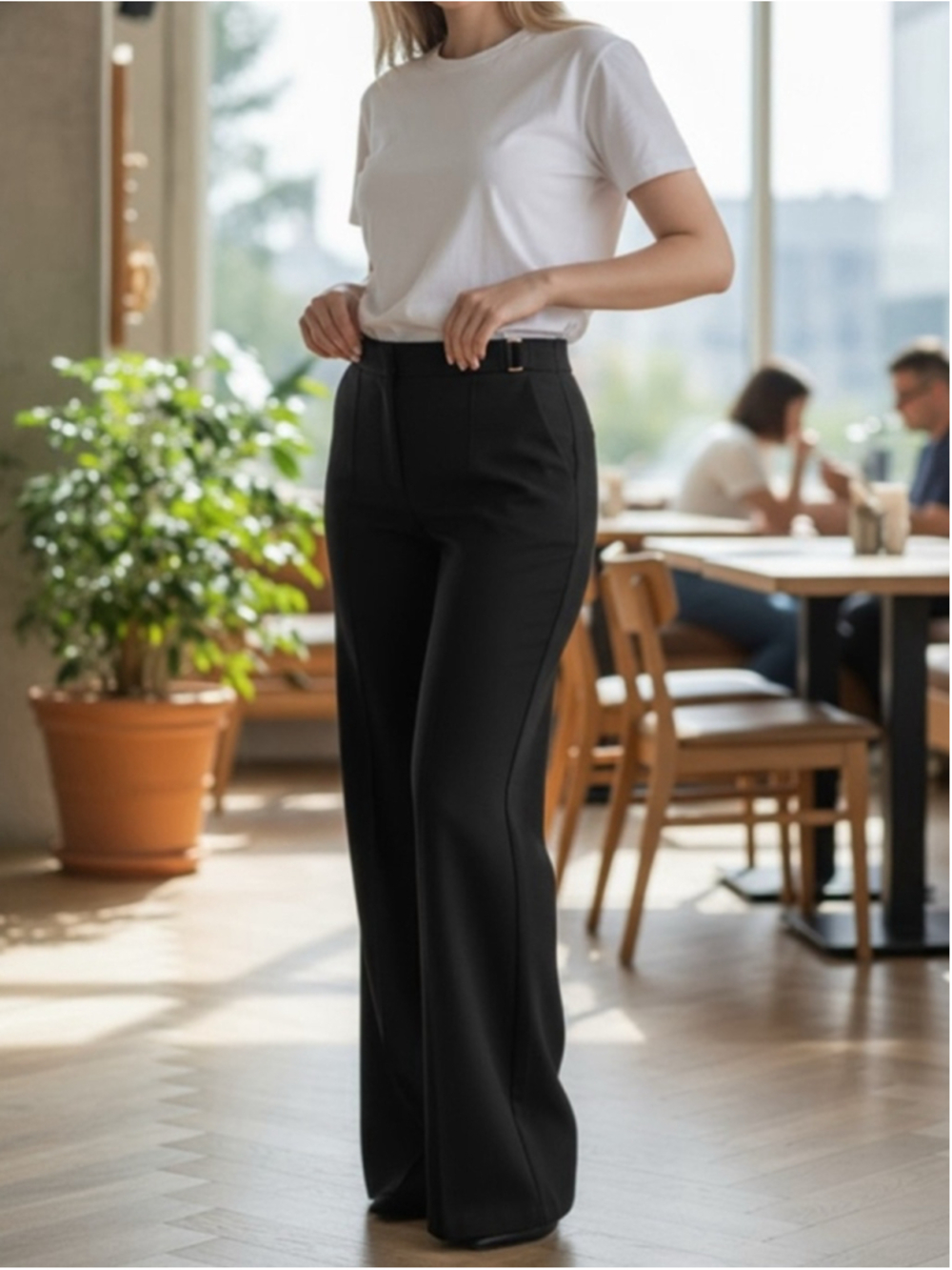 Revolve LITA by Ciara Black Flared Leg Suit Pants Size 12